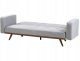 Beliani Sofa rozkładana dla 3 osób HJULBY Szary 6