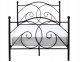 Beliani Łóżko Metal DINARD 120 x 200 cm Czarny 5