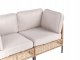 Beliani Sofa ogrodowa dla 2 osób OMEGANA Technorattan Jasnobeżowy 7