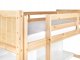 Beliani Łóżko na antresoli z biurkiem Drewno sosnowe FOUCAMONT 90 x 200 cm Jasnobrązowy 7
