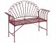 Beliani Zestaw mebli balkonowych CAVINIA Metal Burgundowy 4