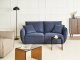 Beliani Sofa dla 3 osób KUNES Ciemnoniebieski 2