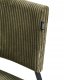 Beliani Zestaw 2 krzeseł do jadalni STURGIS Sztruks Oliwkowy 8