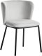 Beliani Zestaw 2 krzeseł do jadalni MINA Jasnoszary 1