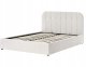 Beliani Łóżko z pojemnikiem CHALLANS 160 x 200 cm Złamana biel 4