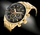 Zegarek Giewont Zegarek Męski Giewont Chronograph Sapphire Złoto Czarny GW9140-B4 2