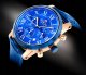 Zegarek Giewont Zegarek Męski Giewont Chronograph Sapphire Miedziano Niebieski GW6260-A5 2