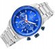 Zegarek Giewont Zegarek Męski Giewont Chronograph Sapphire Srebrno Niebieski GW9140-B3 3