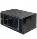 Szafa Netberg SZAFA RACK 19" 6U NETBERG Wisząca Instalacyjna 600x400 mm czarna Otwierane boki 1
