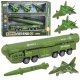 LeanToys Zestaw Militarny Ciężarówka Myśliwce Z Napędem Wyrzutnia Rakiet 1
