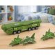 LeanToys Zestaw Militarny Ciężarówka Myśliwce Z Napędem Wyrzutnia Rakiet 4