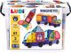 Ludi LUDI magnetinis konstruktorius su ratais – 61 dalis, vaikams 3–10 3