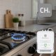 Qoltec Czujnik wycieku gazu ziemnego | detektor CH4 | NG | Tuya | Wi-Fi | alarm 85dB | LED 3