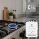 Qoltec Czujnik wycieku gazu ziemnego | detektor CH4 | NG | alarm 85dB | LED 2
