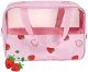 eCarla Ecarla Kosmetyczka rozkładana przenośna kuferek rozmiar M 31x10x20cm TRUSKAWKI KS148 3