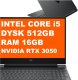 Laptop HP Laptop Gamingowy HP Victus 15-fa2700ca / B96JBUA / Intel Core i5 / 16GB / 512GB / RTX 3050 / 144Hz / FullHD / Win 11 / Czarny 1