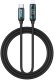 Kabel USB BWOO USB-C - Lightning 27 W 1 m z wyświetlaczem LED pleciony Czarny (BO-X305) 1