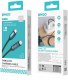 Kabel USB BWOO USB-C - Lightning 27 W 1 m z wyświetlaczem LED pleciony Czarny (BO-X305) 4