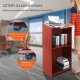 ModernHome Mównica pulpit stojący na kółkach półki drewniana do szkoły biura 5
