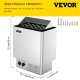 Vevor Piec do sauny elektryczny 9 kW, 380-415V, stal nierdzewna, montaż ścienny 2