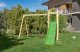Plum Plac zabaw drewniany DUMO Przytulny Zakątek 3 ze zjeżdżalnią 220 cm i podwójną huśtawką 17