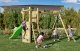 Plum Plac zabaw drewniany DUMO Przytulny Zakątek 3 ze zjeżdżalnią 220 cm i podwójną huśtawką 9