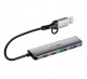 HUB USB Hub USB Reinston EHUB07 Szary 4w1 pasywny USB 3.1 / USB-C 1