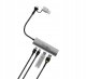 HUB USB Hub USB Reinston EHUB07 Szary 4w1 pasywny USB 3.1 / USB-C 3