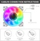 Wentylator GameMax Dual Ring Infinity WH 11