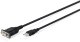 Kabel USB Digitus USB-A - DB-9 1.8 m Czarny (DA-70172) 1