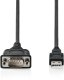Kabel USB Digitus USB-A - DB-9 1.8 m Czarny (DA-70172) 2