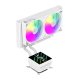 Chłodzenie wodne GameMax Gamemax CPU Liquid Cooler | GLACIER 240 LCD WH | Intel, AMD 1