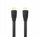 Kabel Reinston Kabel Przewód płaski Reinston EK042 HDMI - HDMI 4K 2.0 3m Czarny 1