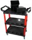 Wózek narzędziowy Falon-Tech WÓZEK WARSZTATOWY 3 POZIOMY PLASTIKOWY NARZĘDZIOWY SERWISOWY SZAFKA 3 PÓŁKI 1