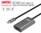 Adapter USB Unitek Unitek U304A wzmacniacz sygnału USB-C na USB(A) 5M 2