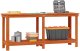 vidaXL vidaXL Stół warsztatowy z półką Woskowy Brąz 180 x 50 x 80 cm 3