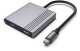 HUB USB Gembird GEMBIRD Adapter USB Type-C 3w1 port USB + HDMI + PD kolor szary 1