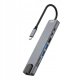 HUB USB XO XO adapter HUB HUB003 8w1 HDMI 4K 2x USB 3.0 USB-C PD 100W USB-C RJ45 SD micro SD 1