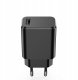 Ładowarka Setty ładowarka sieciowa 1x USB 3A czarna + kabel USB-C 1,0 m 3