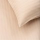 Domoletti BED COV SET STRIPED SATEEN SAND 160X200 3