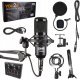 Mikrofon DNA MIKROFON POJEMNOŚCIOWY USB STUDYJNY FILTR + STATYW UCHWYT EFEKTY DŹWIĘKOWE 1