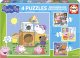 Educa Puzzle 12 + 16 + 20 + 25 Świnka Peppa 1