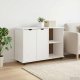 vidaXL vidaXL Rolkowa szafka Biały 100 x 39 x 65,5 cm Lite drewno sosnowe 3