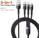 Kabel USB Kaku Kabel Toocki USB 3w1 USB-C, Micro, Lightning 100W, 1.2m, 3 końcówki do ładowania 2