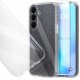 Hello Case Etui do Samsung Galaxy S26 Plus (brokatowy, Clear, brokat, silikon) Szkło 1