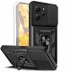 Hello Case Etui Pancerne Do Xiaomi Redmi 12 4G / 5G (Czarne, Armor, Ochronne) Szkło 1