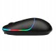 Mysz MYSZ BEZPRZEWODOWA REINSTON RGB WBUDOWANY AKUMULATOR USB 2.4 GHZ CZARNA 2