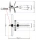 Antena RTV Antena zewnętrzna DVB-T2 UHF+VHF TAMDEL TAZ-19 7