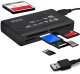Karta Uniwersalny czytnik kart pamięci USB SD/SDHC/Mini/Micro/M2/MMC/CF/ XD 3