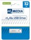 Pendrive Neutralle MyMedia USB flash disk, USB 3.2, 32GB, MyAlu, srebrny, 69276, USB A 3